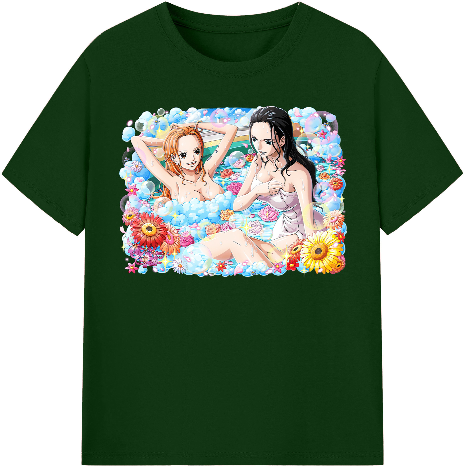 ワンピース ニコ・ロビン ONE PIECE Nico Robin 綿100％半袖Tシャツ（フロントプリント）